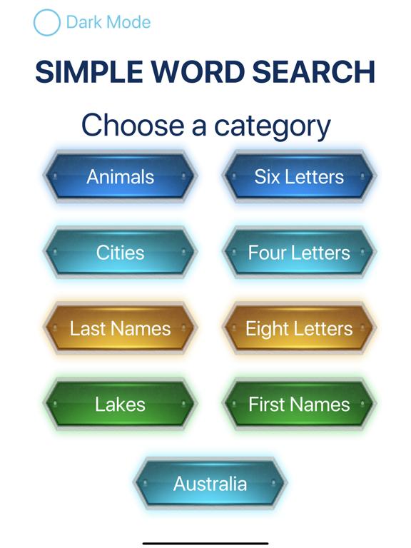 Simple Word Search iOS
