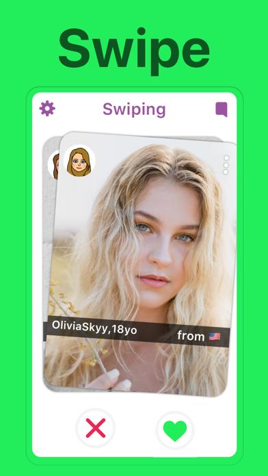 Swiping - Snapchat Friends iOS