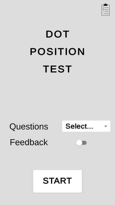 Dot Position Test iOS