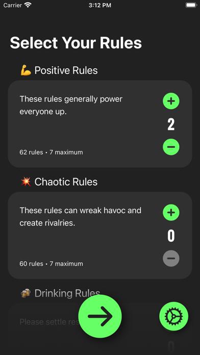 SettleUp Rule Generator iOS