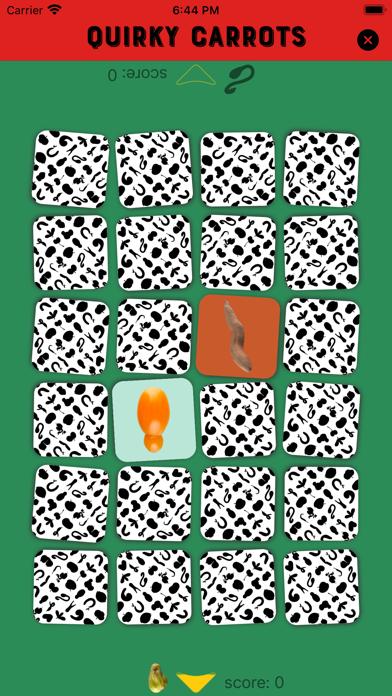Quirky Carrots Memory Game iOS