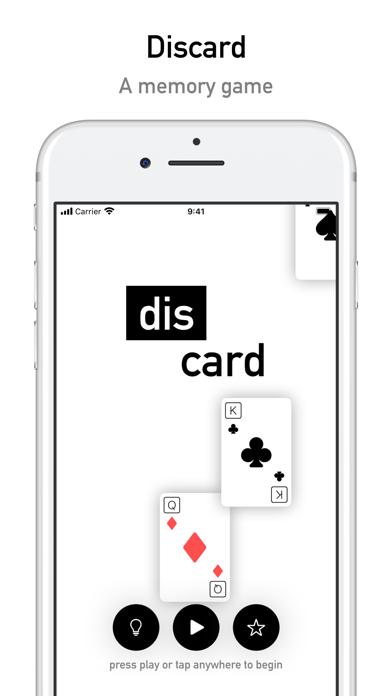 Discard - A Memory Game iOS