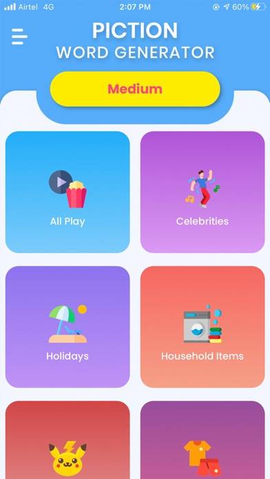 Pictionary Cards iOS