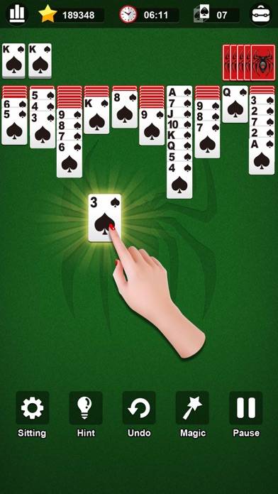 Classic Spider Solitaire. iOS