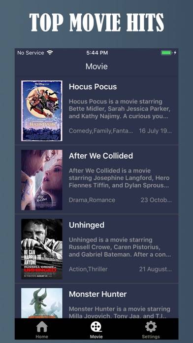 Tuner Radio Movies Player iOS