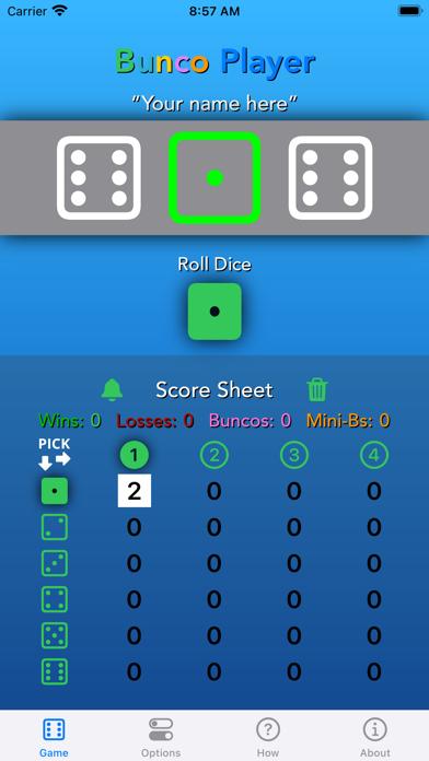 Bunco Player iOS