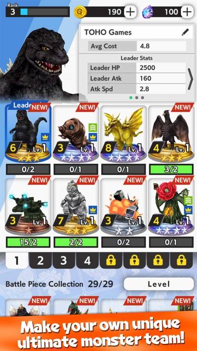GODZILLA BATTLE LINE iOS