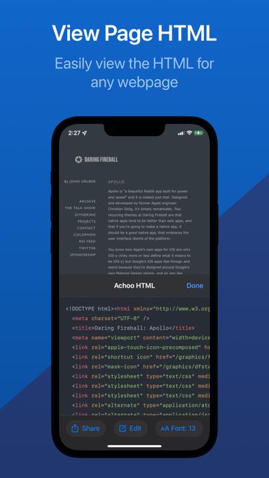 Achoo HTML Viewer & Inspector iOS