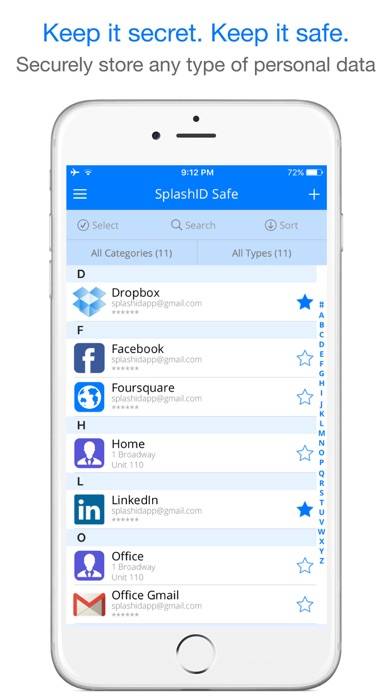 SplashID Safe for iPhone iOS