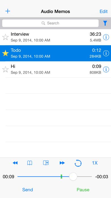 Audio Memos Pro iOS