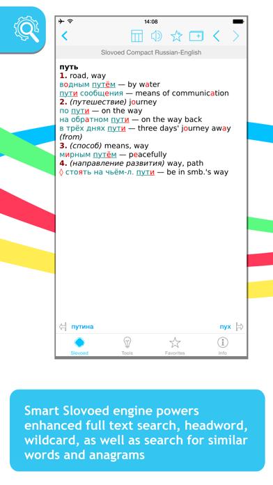 Russian English Slovoed Compact talking dictionary iOS