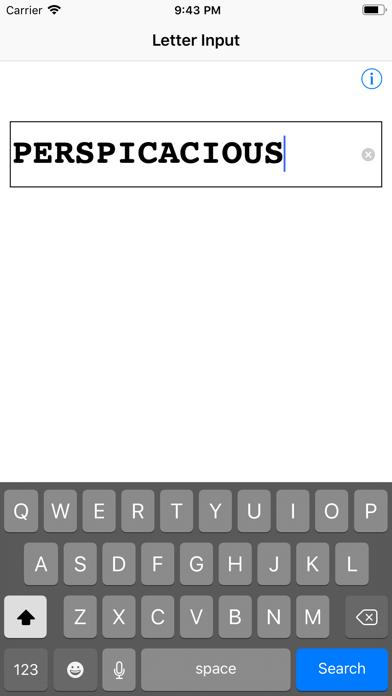 Words a Word Finder for Games Like Words With Friends iOS