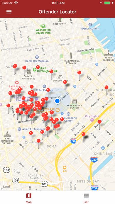 Offender Locator iOS