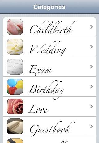 Sayings - for greeting cards and guestbooks iOS