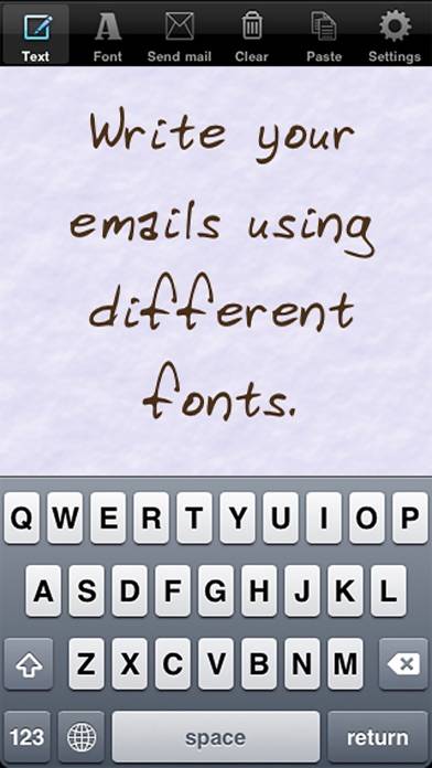 Handwritten email iOS