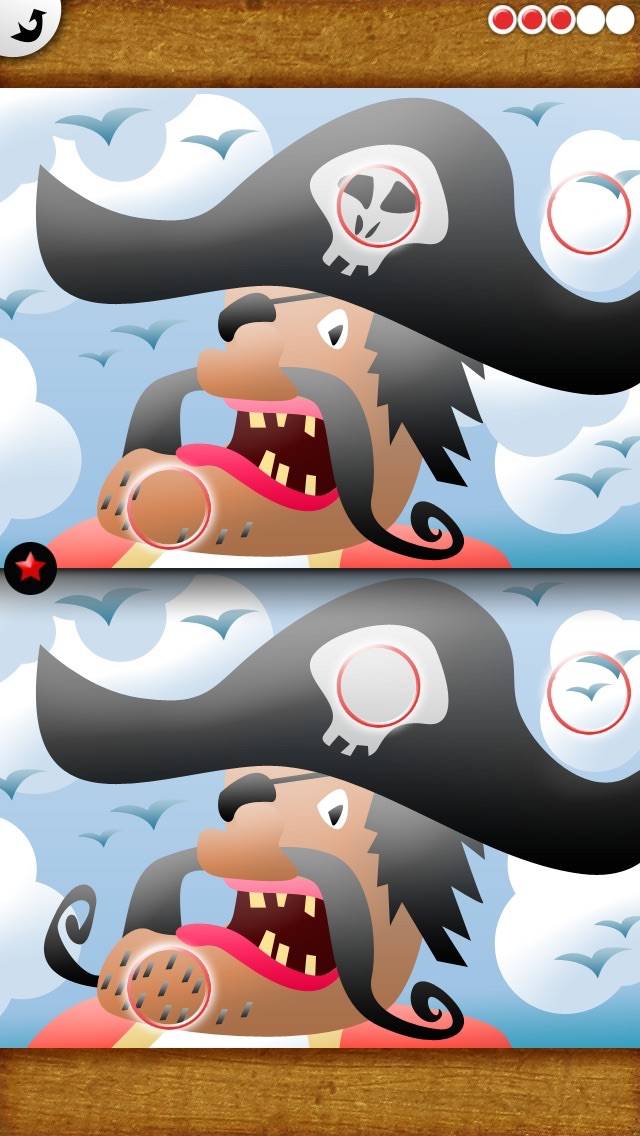 My first find the differences game: Pirates iOS