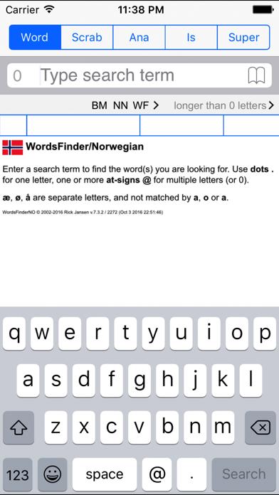NO Words Finder PRO/Norwegian iOS