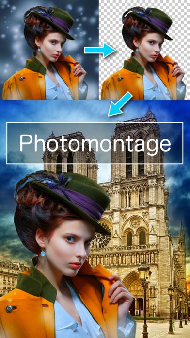 Photomontage : PhotoLayers for iPhone iOS