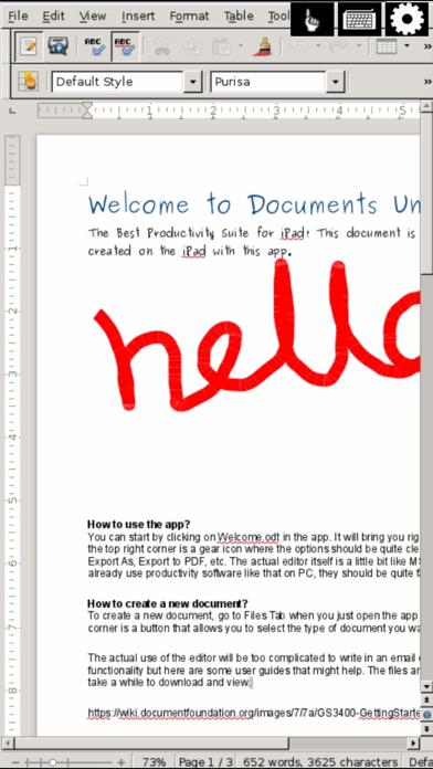 Open Word Processor Professional for iPhone iOS