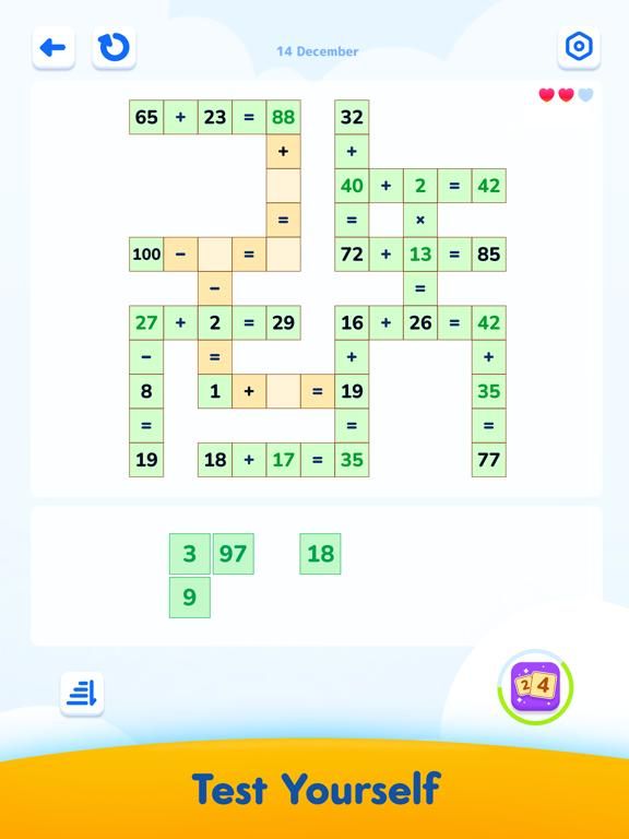 Math Crossword  Number Puzzle iPhone Screenshot