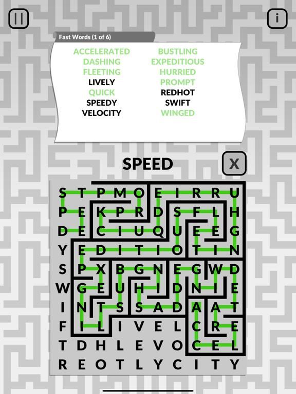 Word Maze by POWGI iPhone Screenshot