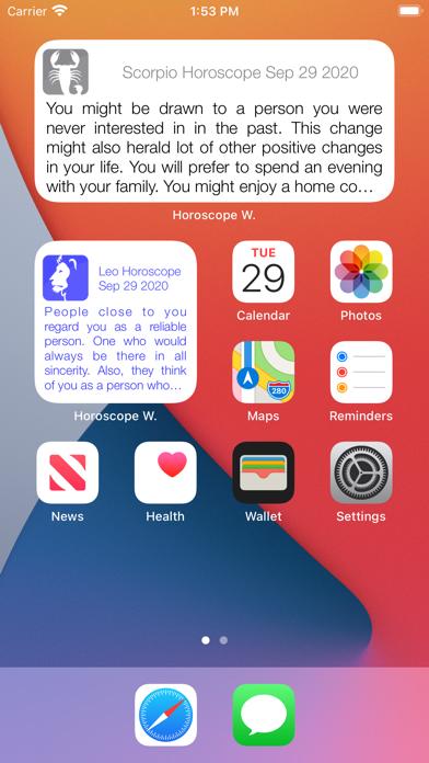 Horoscope Widget iOS