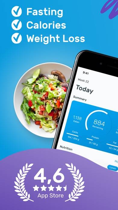 YAZIO Fasting & Food Tracker iOS