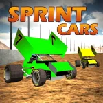 Sprint Car Dirt Track Game Free App icon
