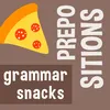 English grammar: Prepositions at, in and on. Learn English with Grammar Snacks! App Icon