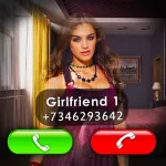 Fake Video Call Girlfriend App Icon