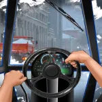 Drive Snowplow in City App icon