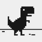 Steve  The Jumping Dinosaur Widget Game