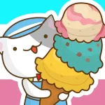 Cat ice cream shop App icon