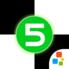 White Tiles 5 : Piano Master 4 Magic ( Don't Touch the White Tile and Trivia games ) App Icon