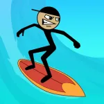 Stickman Surfer ios icon