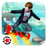 Futuristic Hoverboard Hero App Icon