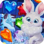 Bunny Frozen Jewels Match 3 App Icon