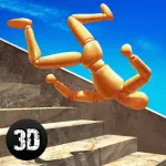 Stair Ragdoll Crash Test Simulator 3D ios icon