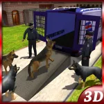 Police Dog Transporter truck – Police Cargo Sim App icon