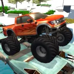 Monster Wheels Offroad Arena Parking Game App