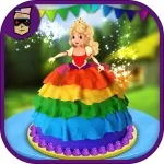 Rainbow Doll Cake Maker-Kids Make Cakes ios icon
