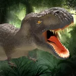 T-Rex Escape Racer. Real 3D Dino Jurassic Racing App icon