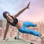 Legendary Parkour Stuntgirl Running ios icon