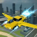 City Flying Futuristic Car : Fighting Battle Chase App Icon