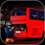 3D Bus Garage Repairing Game ios icon