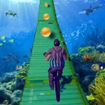 Bicycle Underwater Race 3D ios icon