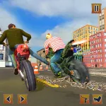 Crazy Chained Bike Stunts Race App Icon