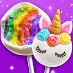 Sweet Unicorn Cake Pop Dessert App Icon