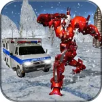 Ambulance Robot Transform 3D App Icon