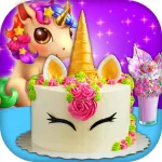 Unicorn Food Party Cake Slushy App icon